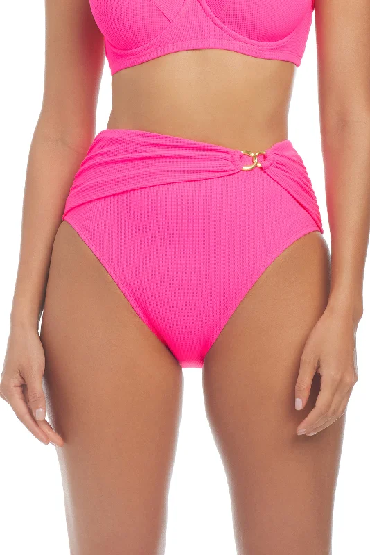 Pique Ole Shirred Hi-Waist Bottom