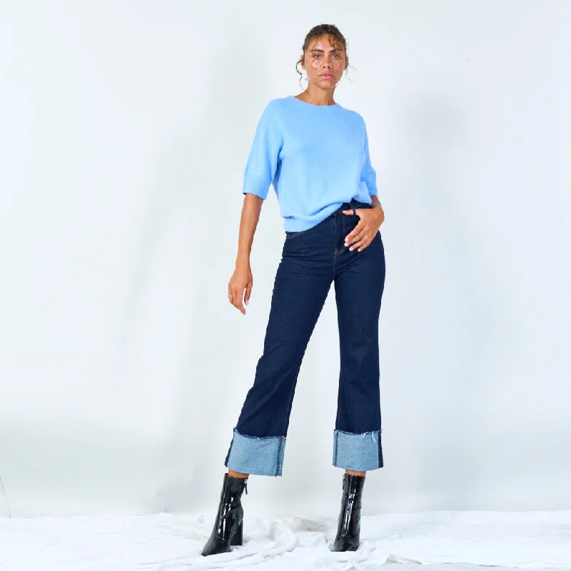 Classic short sleeve knit sweater wholesale