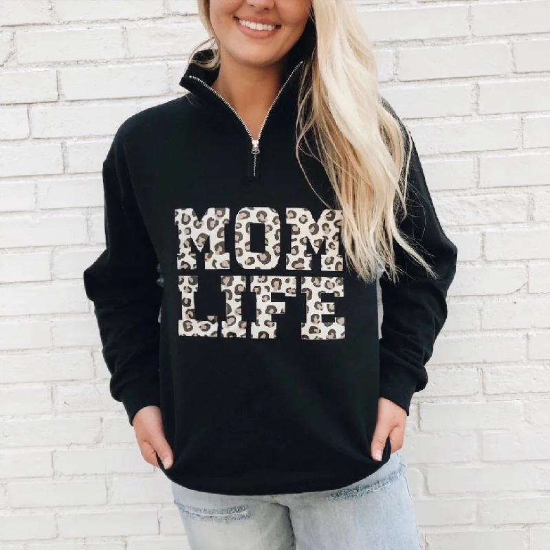 Mom Life Cheetah • Quarter Zip