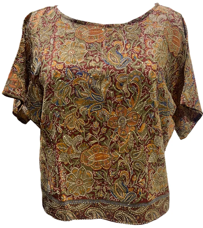 PRC4599  Avatar Pure Silk Boxy Top