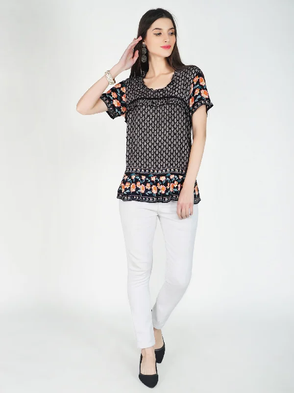 Mable Top with Designer lace