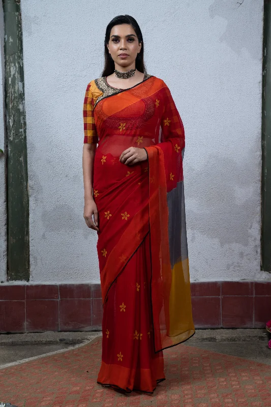 Red Saree