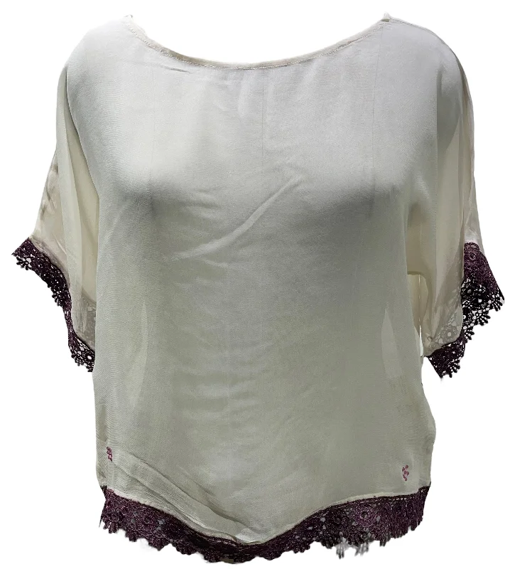 PRG3880 Sheer  Avatar Pure Silk Boxy Top