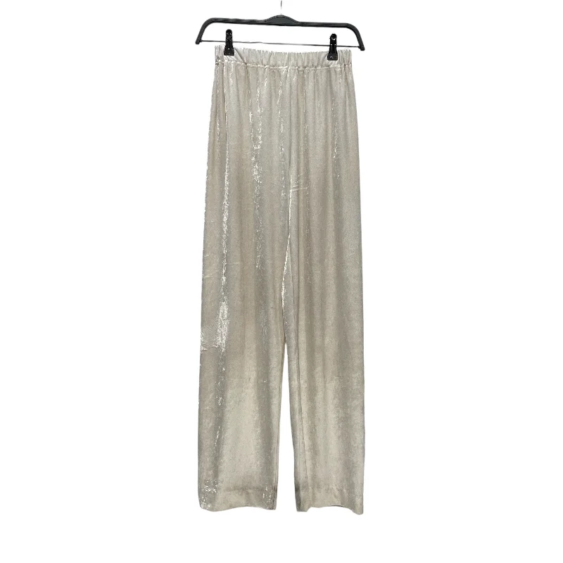 ISSEY MIYAKE/Straight Pants[PO]/M/White/Rayon/