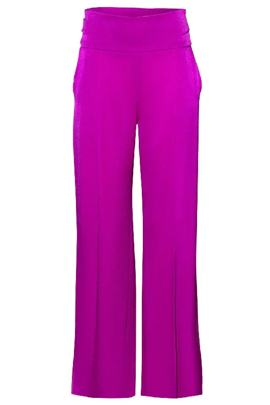 Classic Wide Leg Pant - Magenta