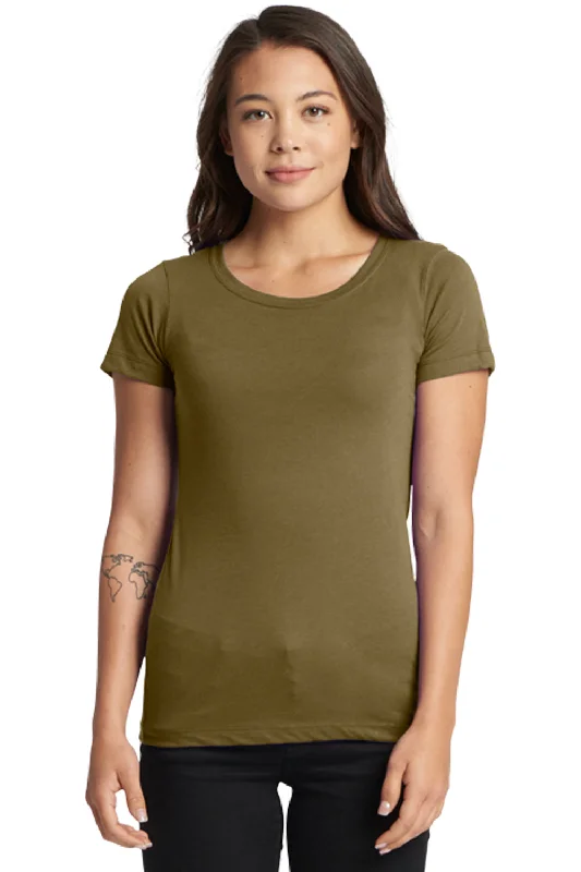 Next Level Womens Ideal Jersey Short Sleeve Crewneck T-Shirt - Military Green