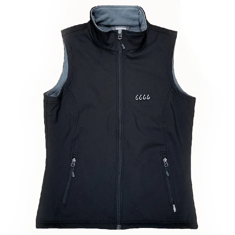 Ladies Soft-Shell Vest-Black