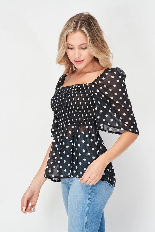 The Anicoletta's Polka-Dots Blouse