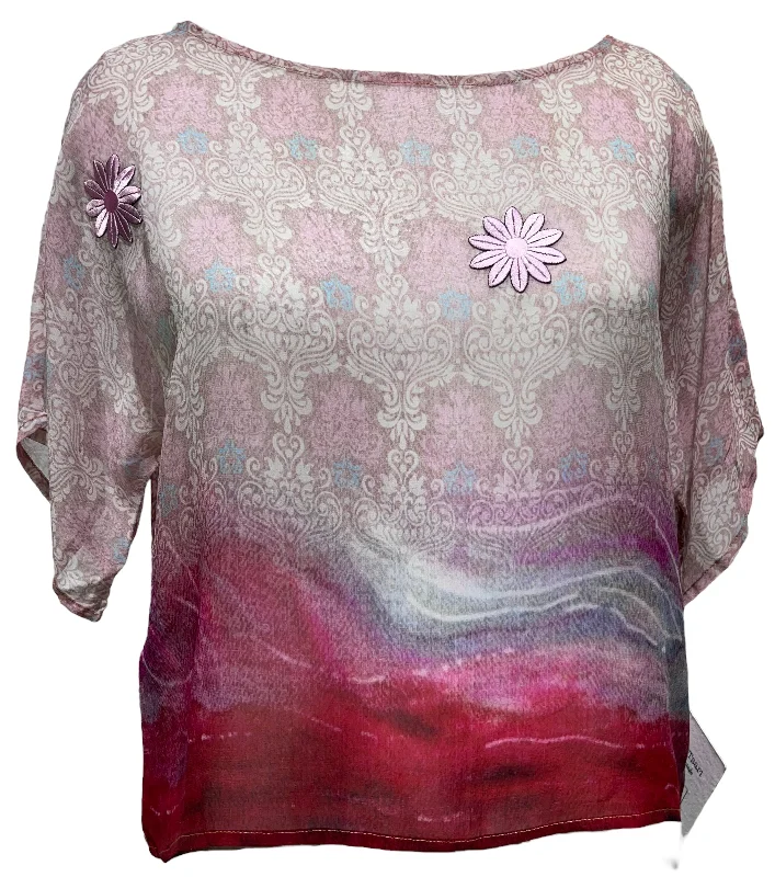 PRG3880 Sheer Avatar Pure Silk Boxy Top