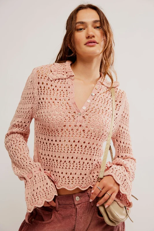 Pointelle Pullover