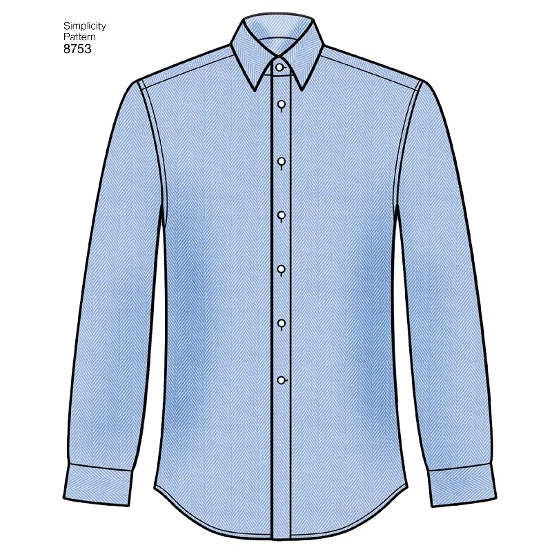 Simplicity 8753 Men's Shirt Pattern