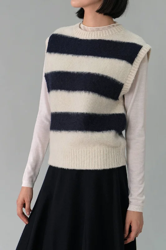 Striped Wool Sweater Vest