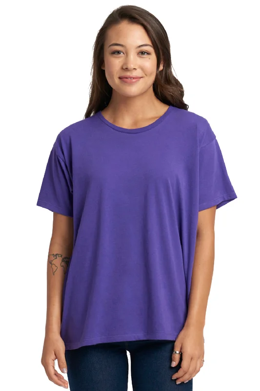 Next Level Womens Ideal Flow Short Sleeve Crewneck T-Shirt - Purple Rush - Closeout