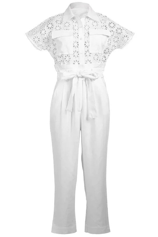 Chase Jumpsuit - White