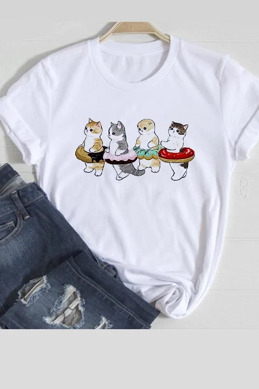 Lovely Cats Graphic T-shirts