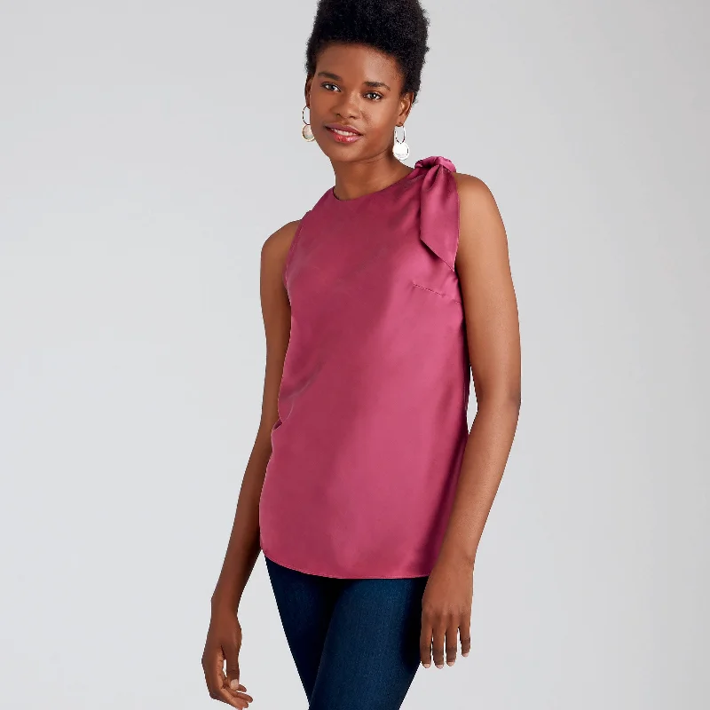 Simplicity Sewing Pattern S9045  Tops With Optional Neck Ties