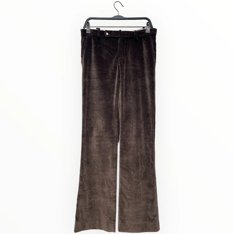 MARNI/Bootcut Pants/S/Velour/BRW/