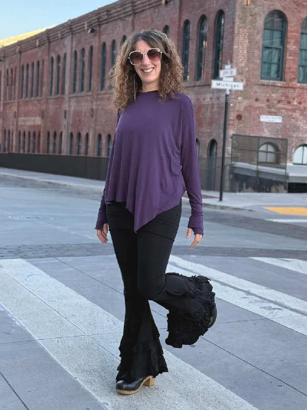 Long Sleeve Asymmetrical Top