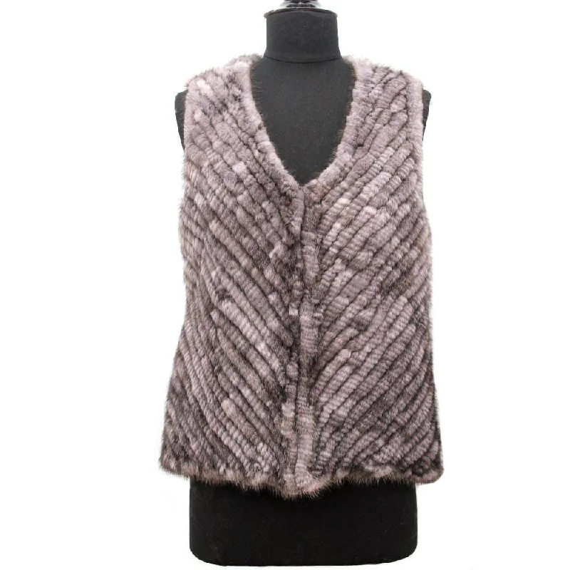 Grey Mink Vest