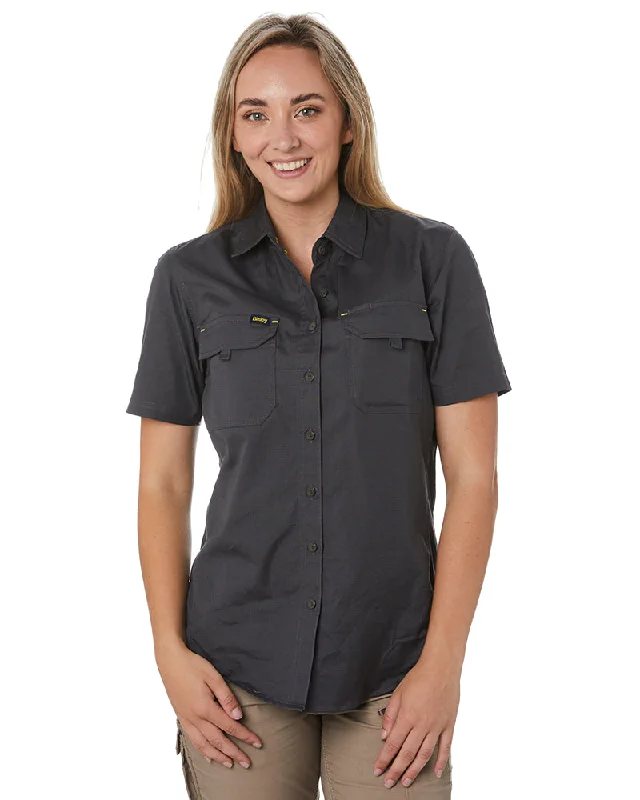 Womens X Airflow Ripstop SS Shirt - Charcoal