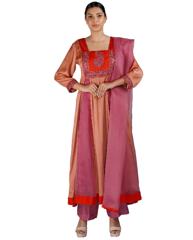 Red and Rust Salwar