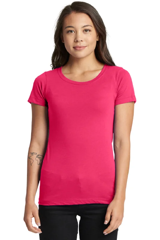 Next Level Womens Ideal Jersey Short Sleeve Crewneck T-Shirt - Raspberry Pink