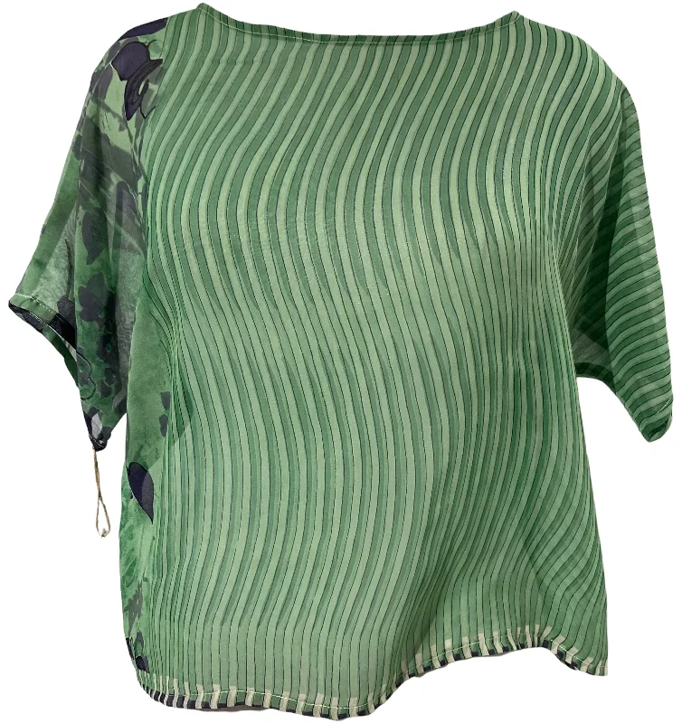 PRGM1533 Hymettus Sheer Avatar Pure Silk Boxy Top