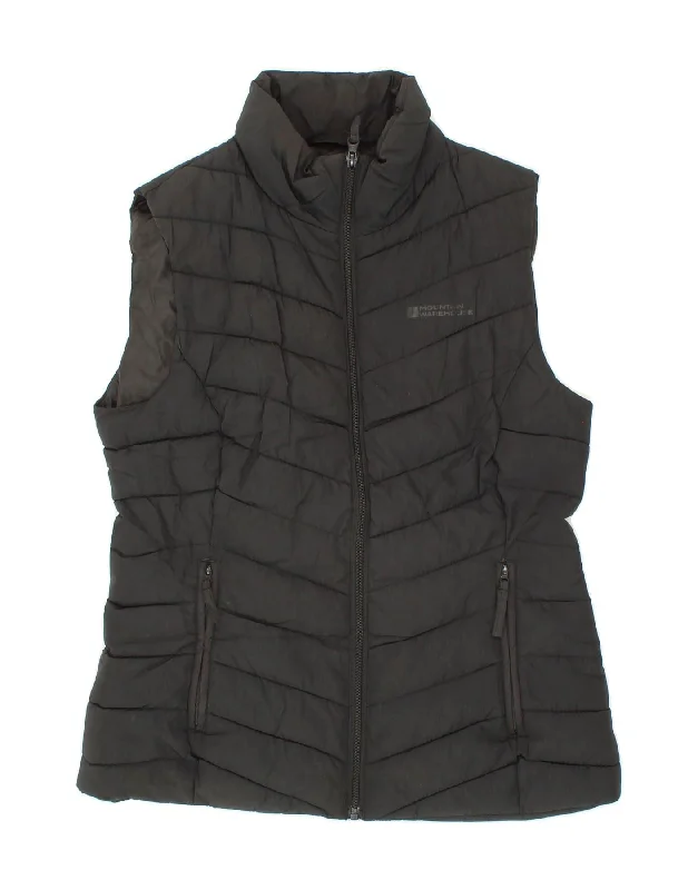 MOUNTAIN WAREHOUSE Womens Padded Gilet UK 12 Medium  Black Nylon