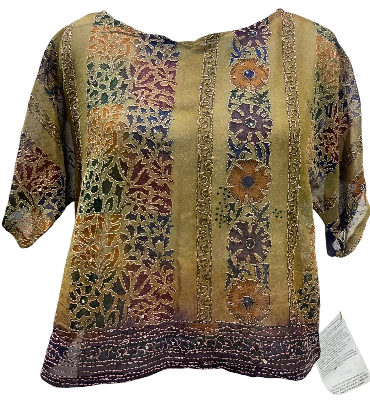 PRG4228 Sheer  Avatar Pure Silk Boxy Top