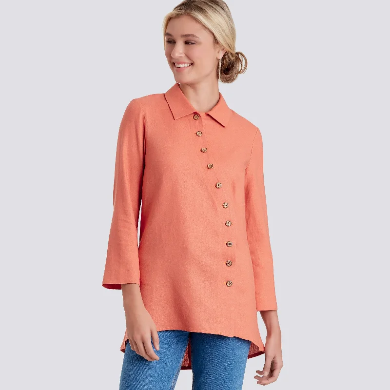 Simplicity Sewing Pattern S9106 Misses / Women's Button Front Shirt