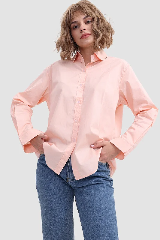 Lapel Collor Solid Button Shirt