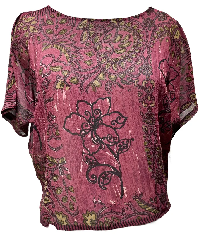 PRG3510 Sheer Avatar Pure Silk Boxy Top