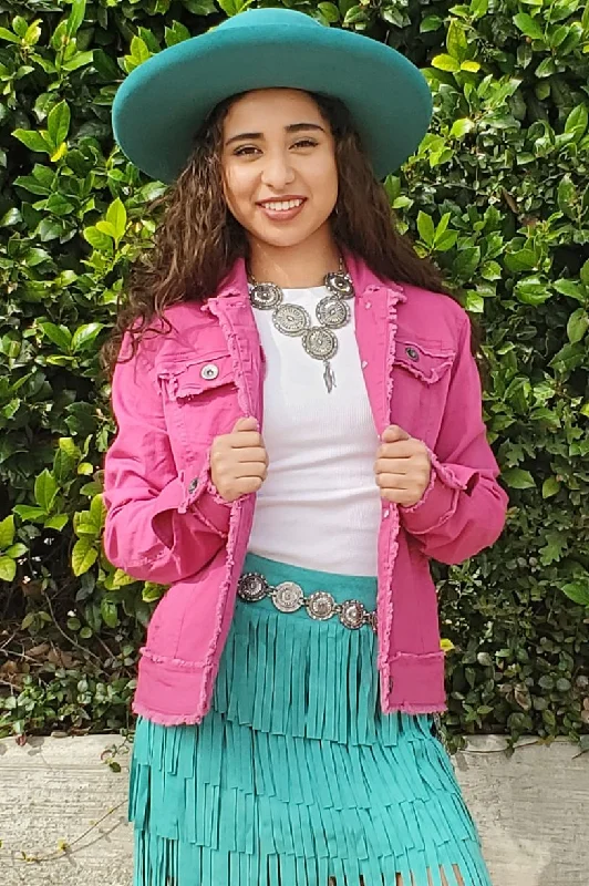 WAY Magenta Twill Jacket