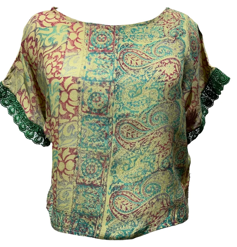 PRC2014A  Avatar Pure Silk Boxy Top