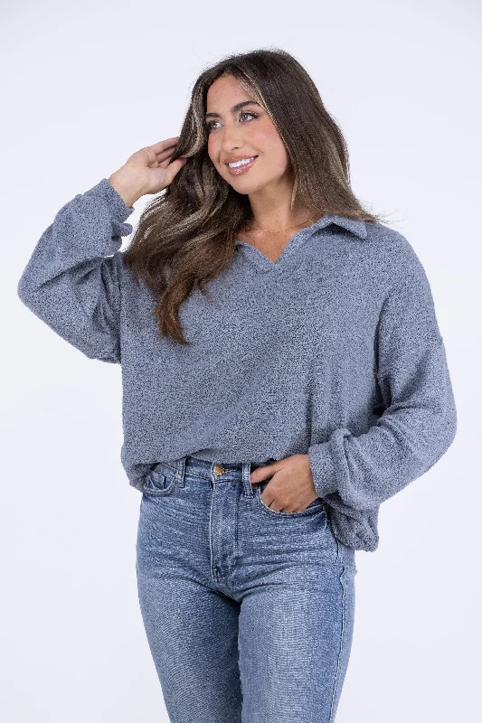 Cozy Comfort Long Sleeve Lounge Top * Final Sale*