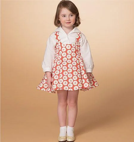 M7184 Misses'/Children's/Girls' Top and Jumper