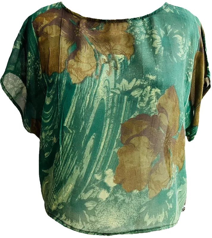 Sleeman Sheer Avatar Pure Silk Boxy Top