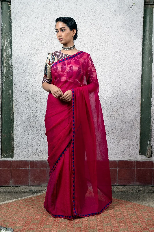 Pink Saree