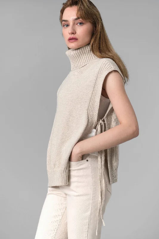 Cashmere Tie Sweater Vest