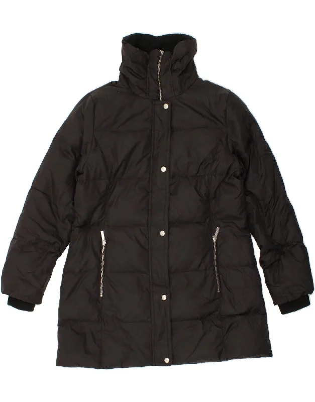 MICHAEL KORS Womens Padded Coat UK 16 Large Black Nylon