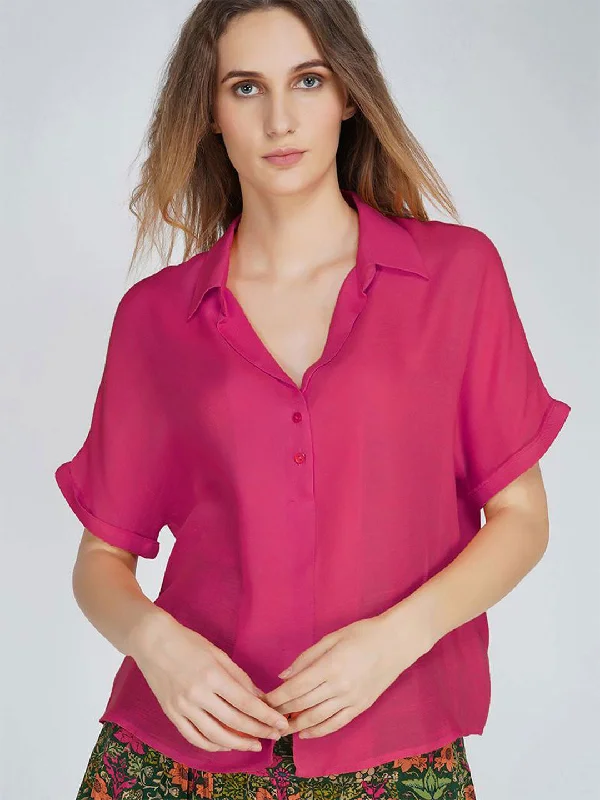 Fuchsia Shirt Top