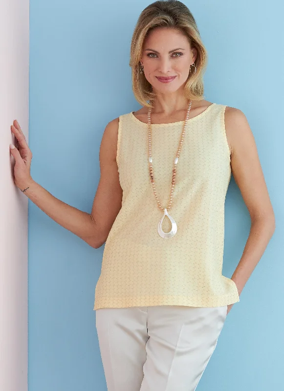 Butterick 6751 Misses'/Misses' Petite Pullover Tops Pattern