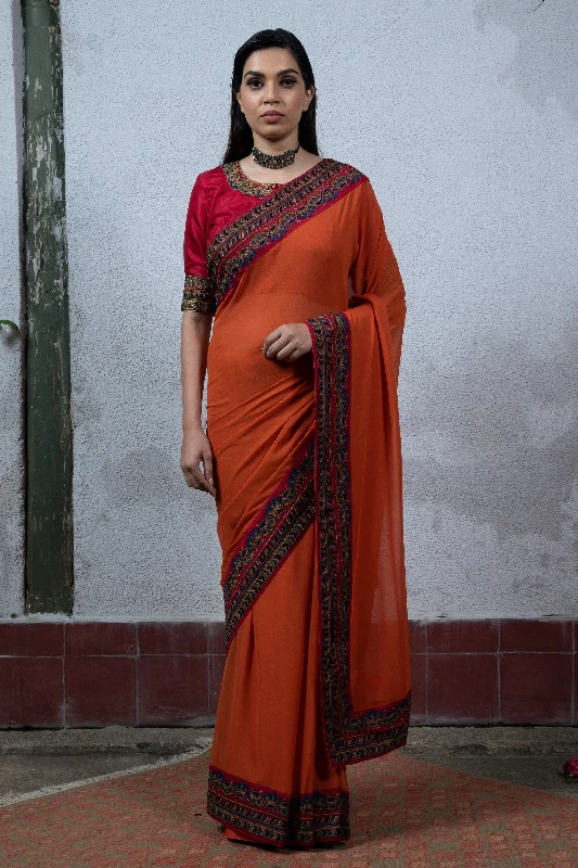 Mysore: Orange Saree